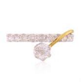 Designer Ring with Certified Diamonds in 18k Yellow Gold - LR1430P